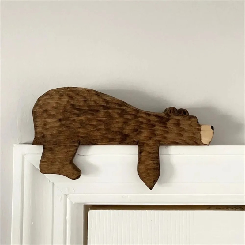 Resin Art And Wood - Estilo nórdico novo divertido madeira urso