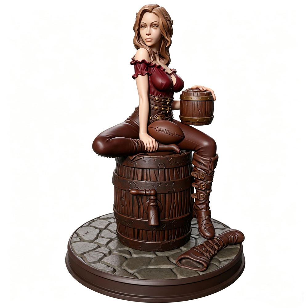 Resin Art And Wood - Estátua em Resina em Miniatura 1/24,