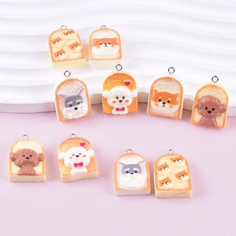 Resin Art Keychain - 10 Peças de Pingentes de Resina