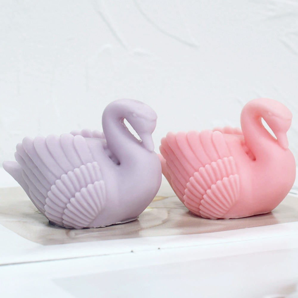 Resin Art Gift For Wedding - Molde de vela de silicone cisne