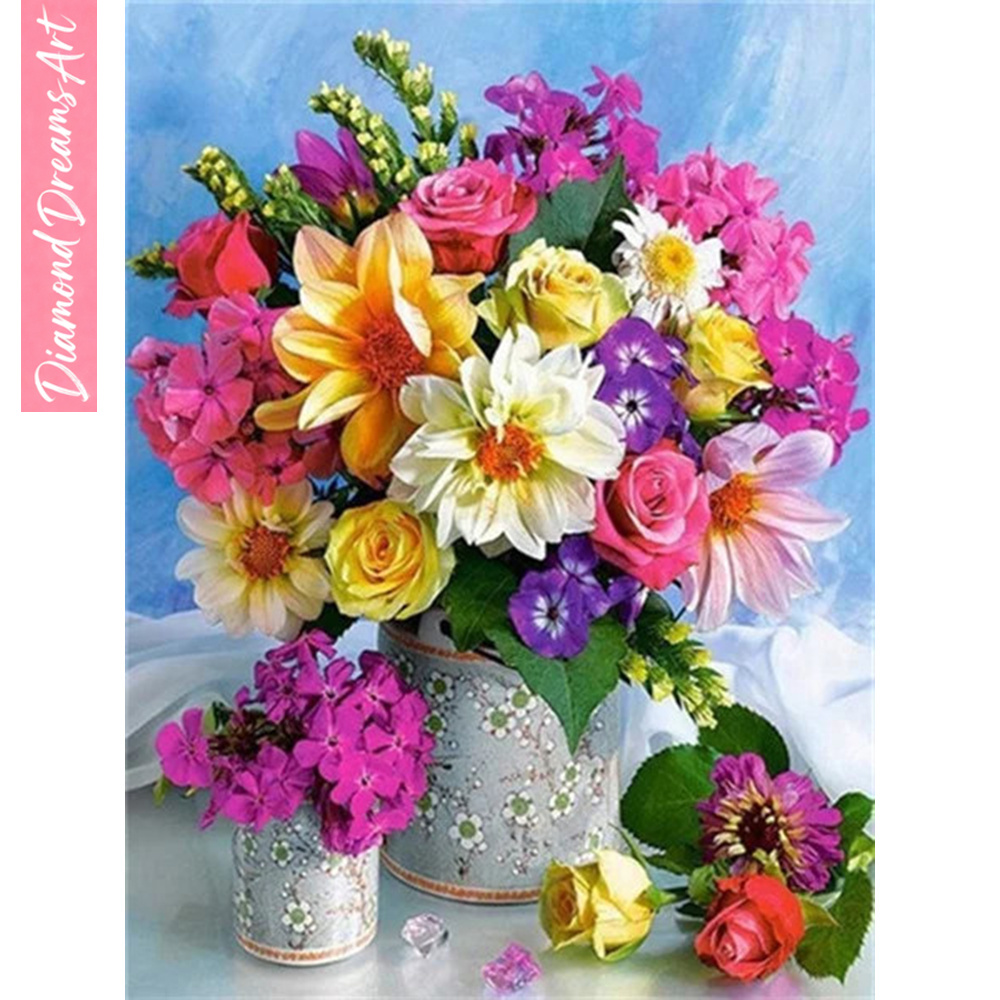 Resin Art Kits - Mosaico de Diamantes Completo: Flor em
