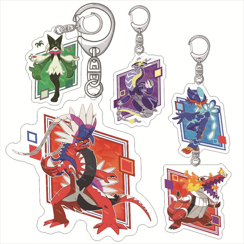 Resin Art Keychain - Chaveiro Divertido de Acrílico Pokémon Miraidon