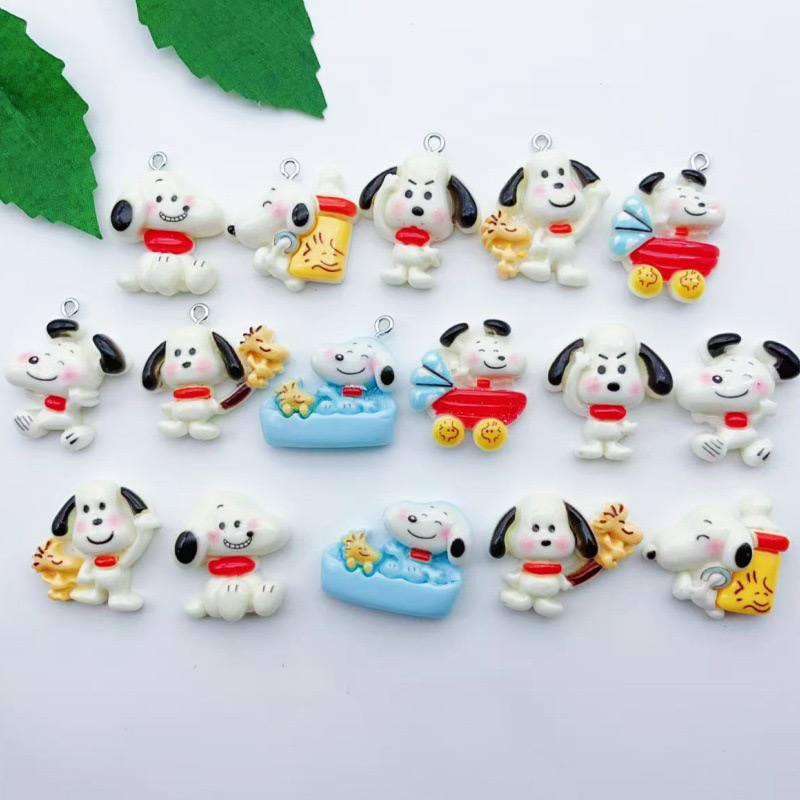 Resin Art Love - 12 peças de pingente de cachorro