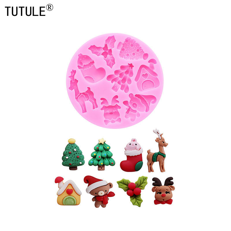 Resin Art Things - Molde de Silicone da Série Natalina,