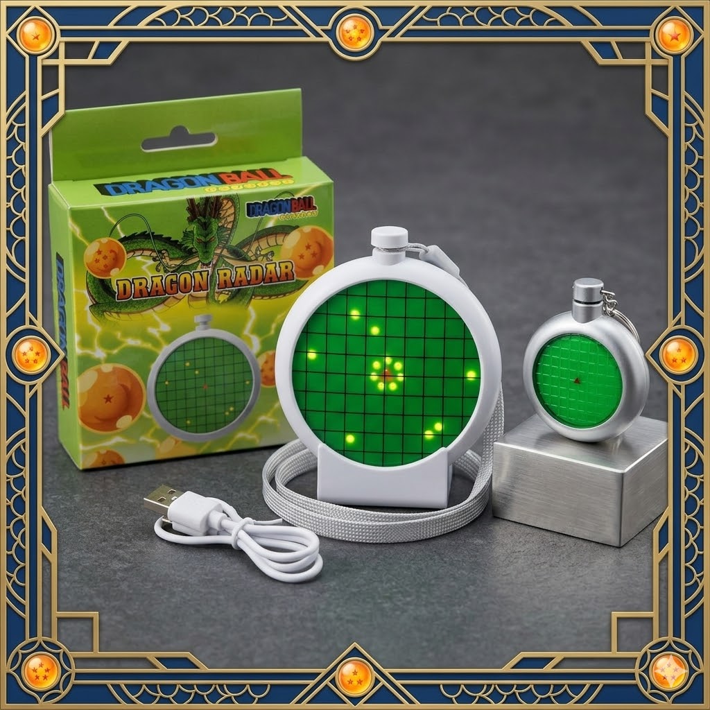 Resin Art Hanging - Chaveiro de Radar Dragon Ball com