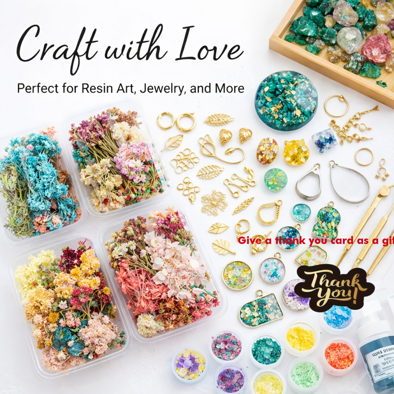 Resin Art Gift For Wedding - Conjunto de 10 Caixas de Buquês