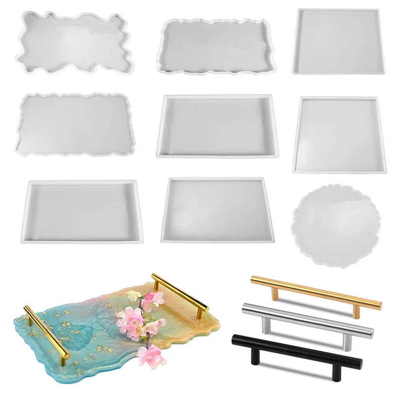 Resin Art Things - Bandeja de resina epóxi molde de