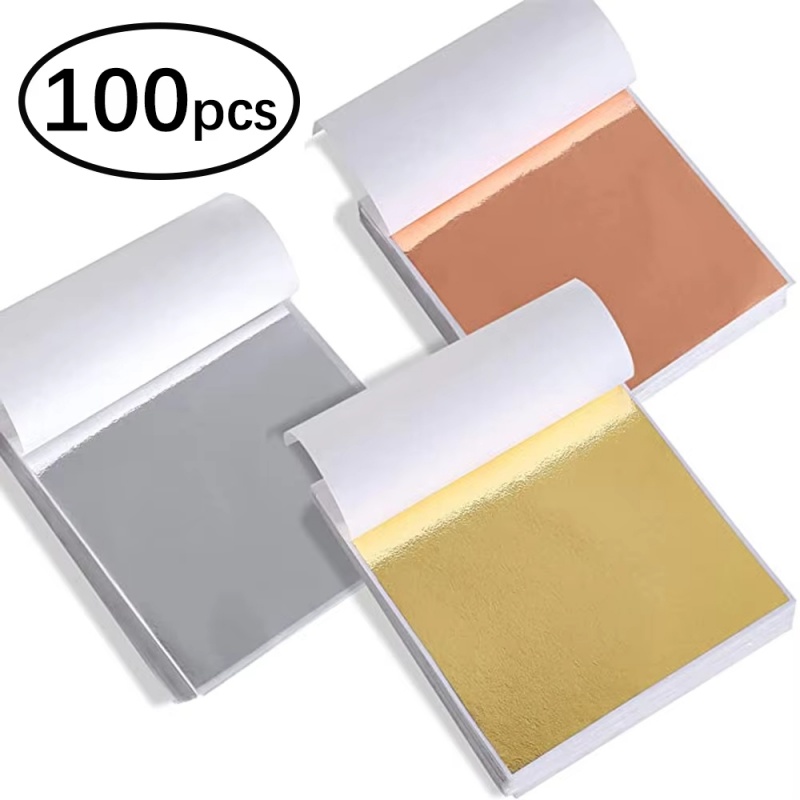 Resin Art Gift For Wedding - 100 Folhas de Imitação de Ouro,