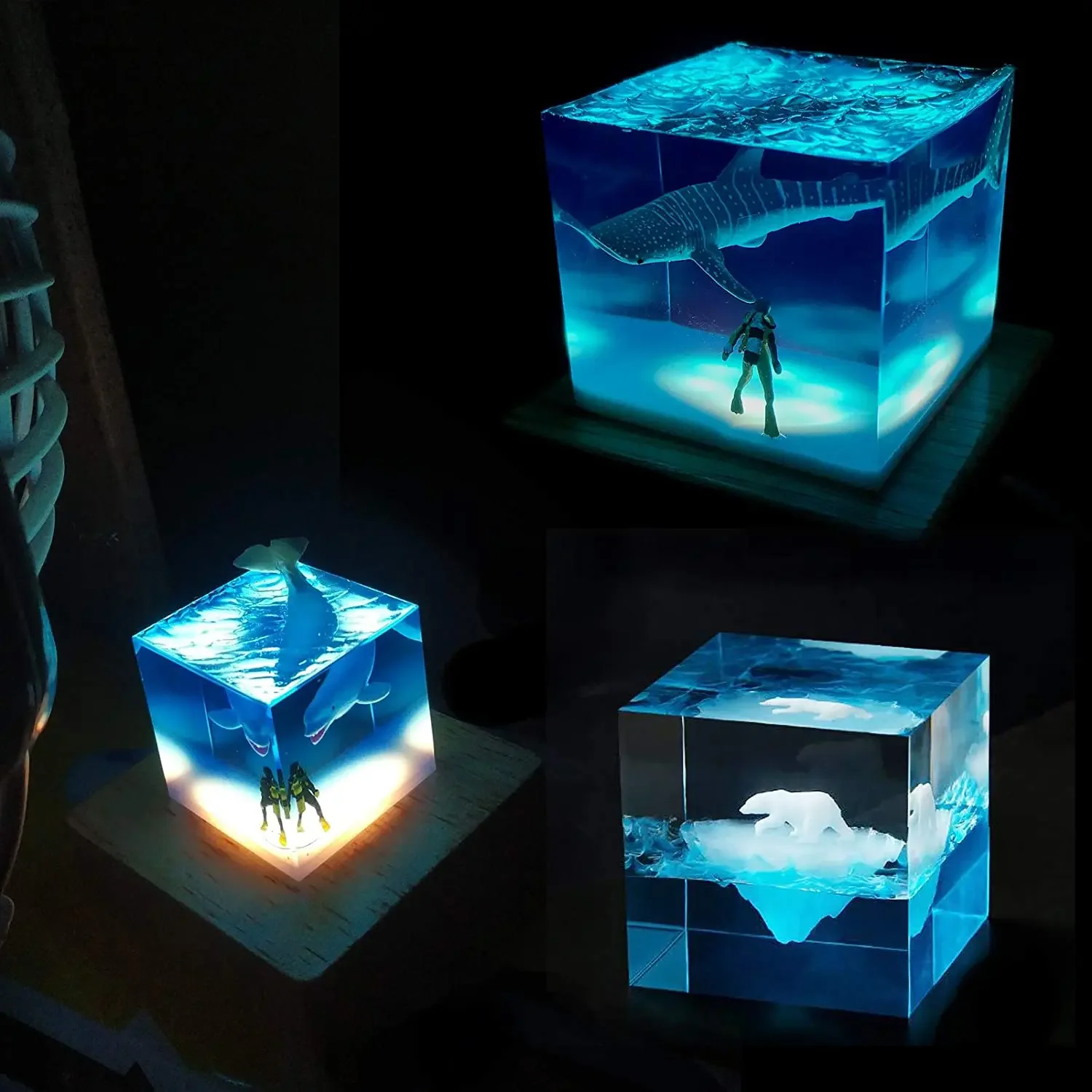 Molde de resina de luz quadrad - Resin Art And Wood avaliação e preço