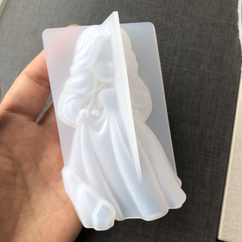 3d bonito princesa silicone ve - Resin Art Things avaliação e preço