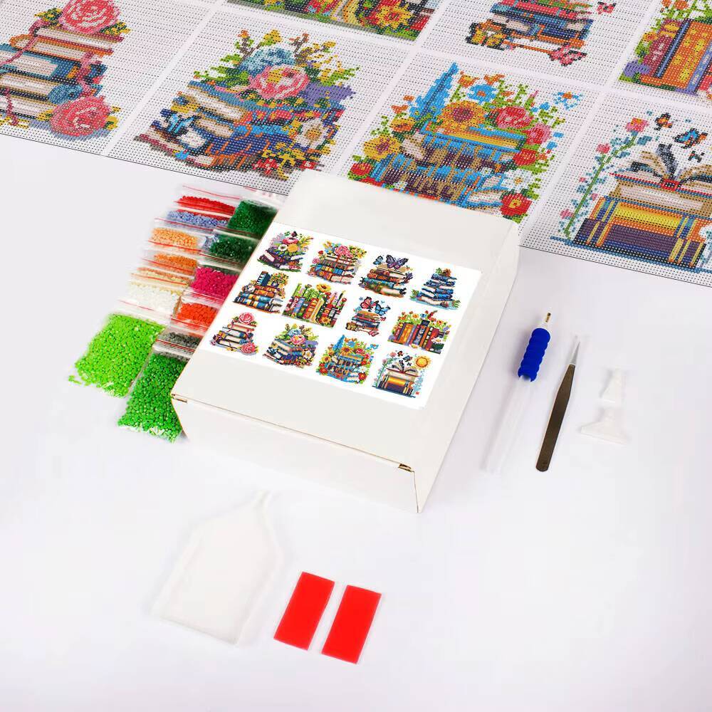 Huacan 12 pçs paisagem mini pi - Resin Art Guide Book avaliação e preço