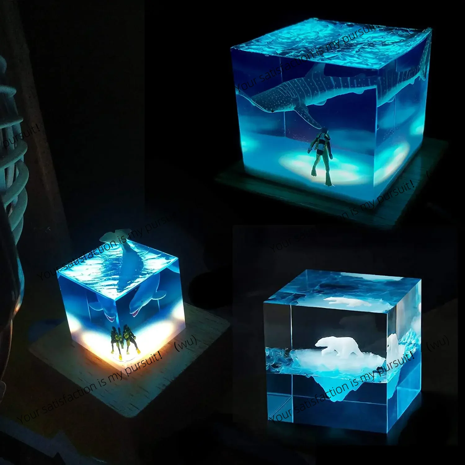 Molde de resina de luz quadrad - Resin Art And Wood avaliação e preço