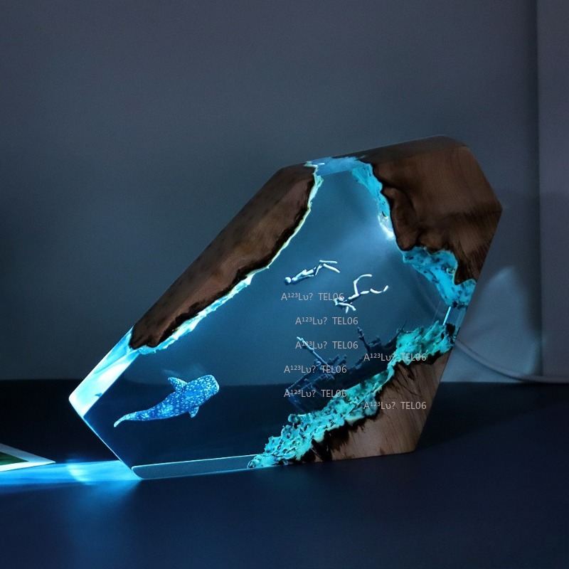 Luminária de resina e madeira  - Resin Art And Wood avaliação e preço