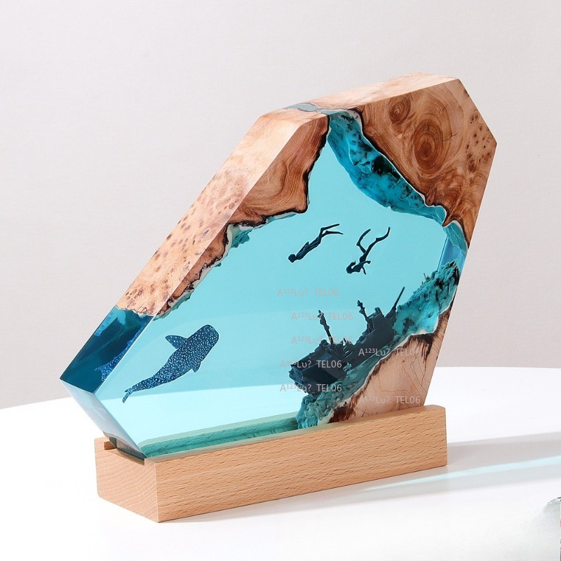 Luminária de resina e madeira  - Resin Art And Wood avaliação e preço