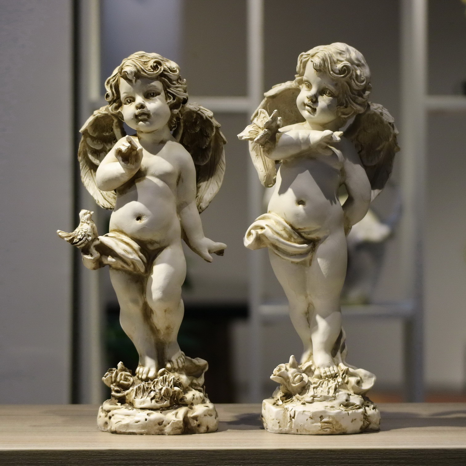 Estatueta de Anjo Retrô em Res - Resin Art Gift For Wedding avaliação e preço