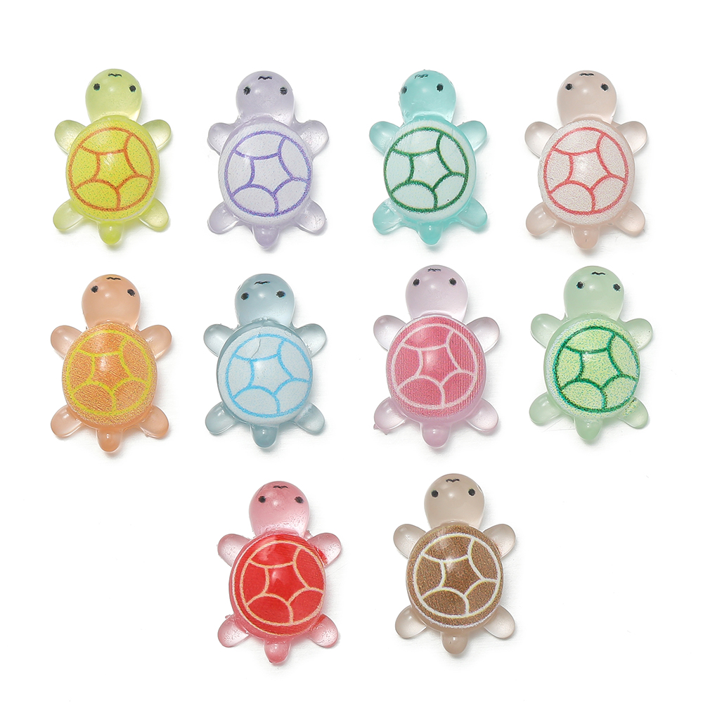 10 peças/lote Mini Tartarugas  - Resin Art Keychain avaliação e preço
