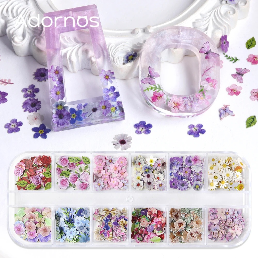 12 Grades de Adesivos de Unha  - Resin Art And Wood avaliação e preço