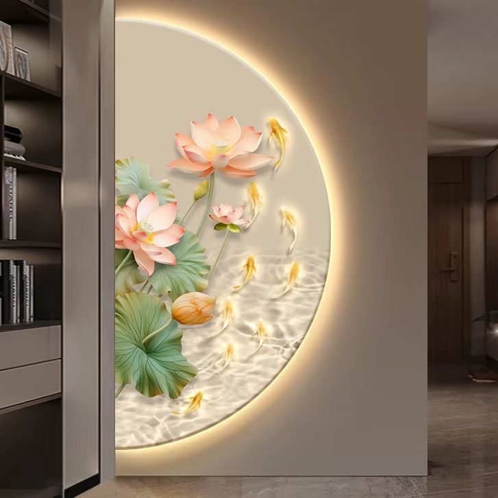 Pintura decorativa luminosa em - Resin Art On Wood avaliação e preço
