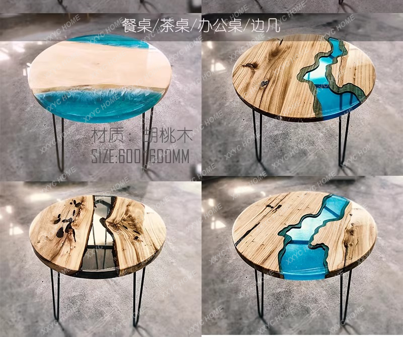 Mesa de jantar criativa em res - Resin Art And Wood avaliação e preço