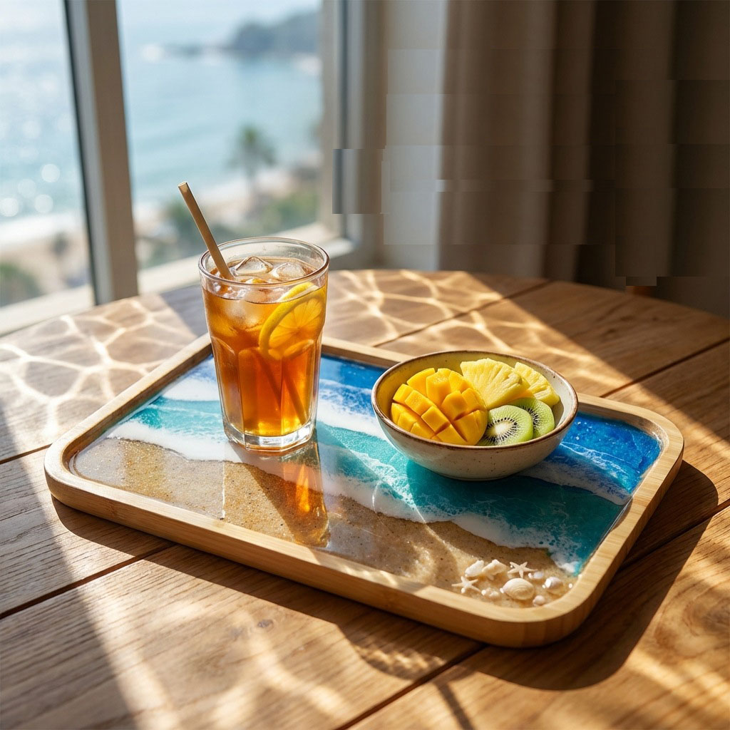 Bandeja Decorativa de Resina E - Resin Art And Wood avaliação e preço