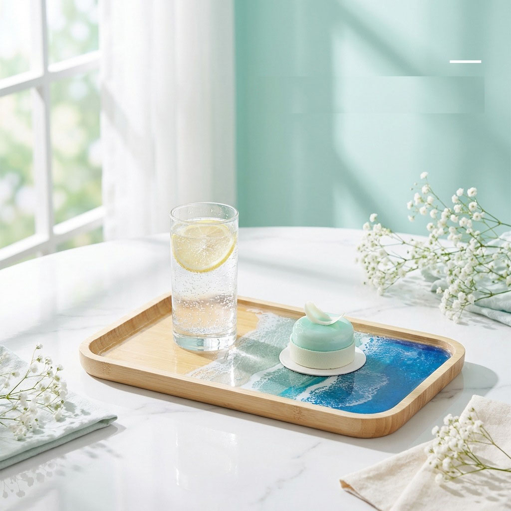 Bandeja Decorativa de Resina E - Resin Art And Wood avaliação e preço