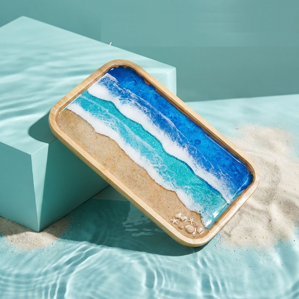 Bandeja Decorativa de Resina E - Resin Art And Wood avaliação e preço