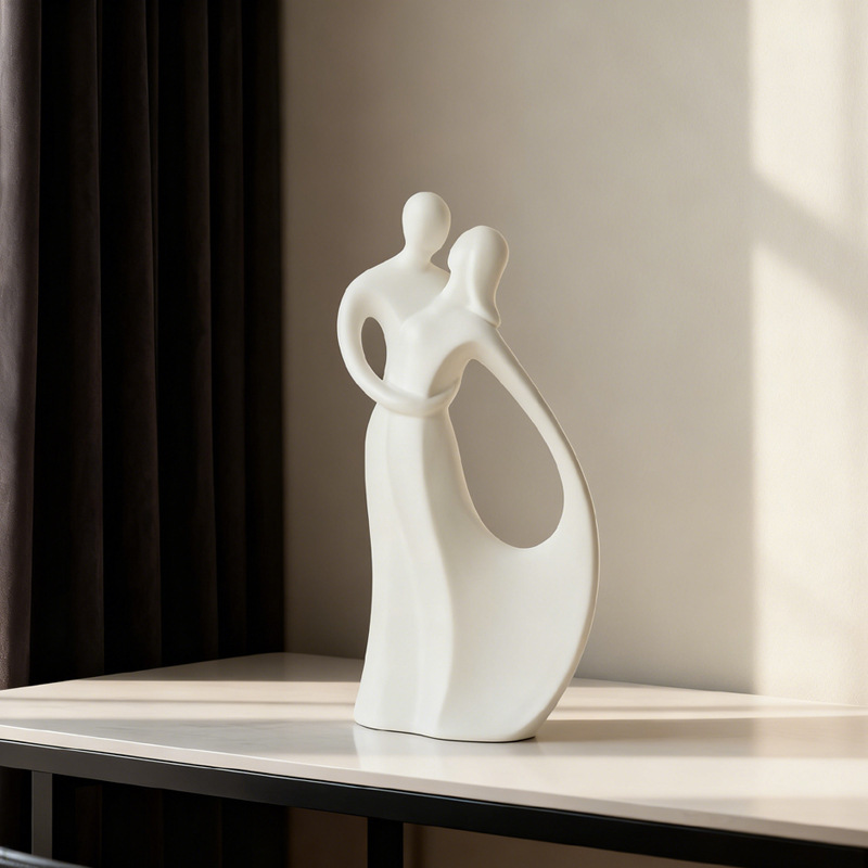 Escultura Nórdica de Casal Abr - Resin Art Gift For Wedding avaliação e preço