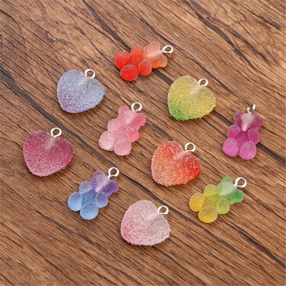 20 pçs cor gradiente doces res - Resin Art Love avaliação e preço